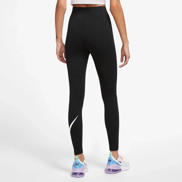Nike Sportswear Classics Women's Black Graphic HW Leggings NWT - Picture 3 of 4